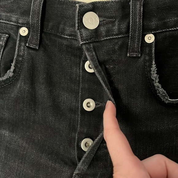 CQY Denim The Icon High-Rise Slim Jeans in Unify Black - Picture 6 of 12